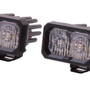 Комплект LED-фар SS2 Pro SAE с белой подсветкой, водительский свет